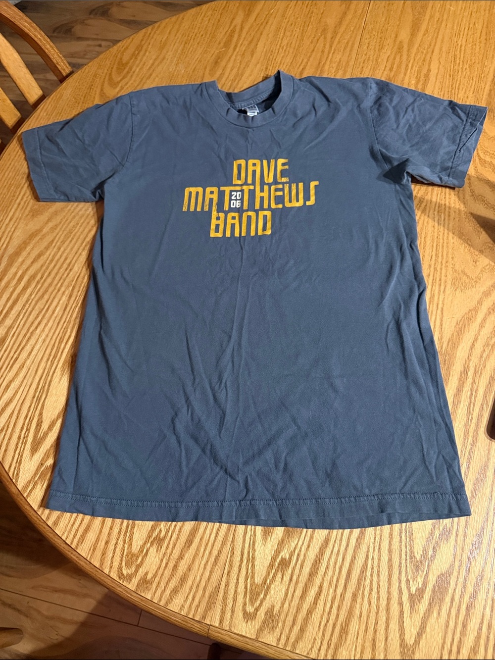 Dave Matthews Band Men's Grey Blue Graphic Tee